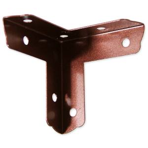 和気産業 和気産業 カラー隅金 三方面 茶 47×47mm IH-036