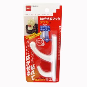 ニトムズ Nitto ニトムズ H2860 はがせるフック ダブル 白