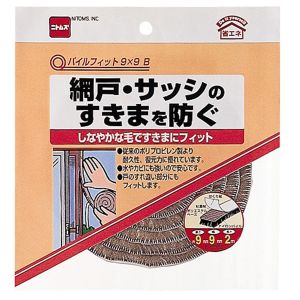 ニトムズ Nitto ニトムズ E0382 パイルフィット 9×9 ブラウン 9mm×9mm×2m