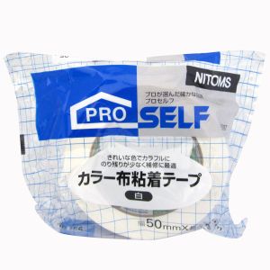 ニトムズ Nitto ニトムズ 756 カラー布粘着テープ 白 50mm×25M