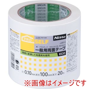 ニトムズ Nitto ニトムズ JJ0013 一般 両面テープ ECO 100mm×20m 12巻入