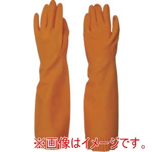 ダンロップ ダンロップ 9291 天然ゴム手袋 厚手ロング Mオレンジ