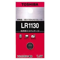 東芝 TOSHIBA アルカリボタン電池 1個 LR1130EC(AG10)