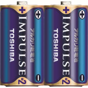 東芝 TOSHIBA 東芝 LR14H 2KP IMPULSE アルカリ乾電池単2形LR14H 2本入 シュリンクパック