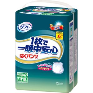 リブドゥ リブドゥ リフレ はくパンツ 1枚で一晩中安心 18枚入