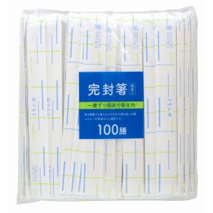 大和物産 大和物産 紙 完封箸 燦々柄 楊枝入り 100膳入