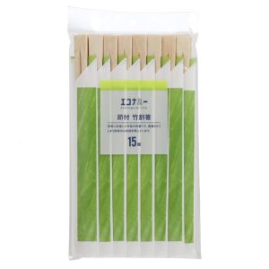 大和物産 大和物産 F2 エコナミー 節付 竹割箸 15膳