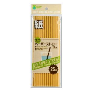 大和物産 大和物産 エコペーパー ストロー 25本