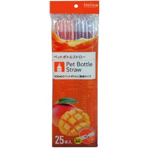 大和物産 大和物産 ペットボトルストロー 25本 完封袋入り