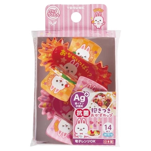 トルネ トルネ 抗菌 抱きつきおかずカップ グルメうさたん 14枚入 P-3614
