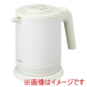 タイガー TIGER タイガー 蒸気レス電気ケトル わく子 PCK-A081マットホワイト