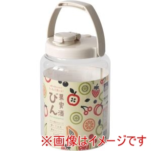 タケヤ化学工業 TAKEYA タケヤ化学工業 果実酒びん R型 グレージュ 2.4L