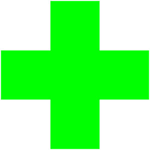 アークランドサカモト アークランド 855-H ヘルメット用ステッカー 緑十字(反射)