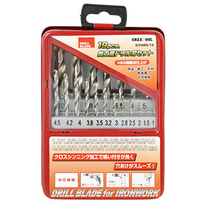 アークランドサカモト アークランド GTHDS-19 鉄工用ドリル刃セット 19本組 GREATTOOL