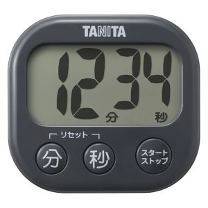 タニタ TANITA タニタ TD-429-GY 抗菌でか見えタイマー ダークグレー TANITA