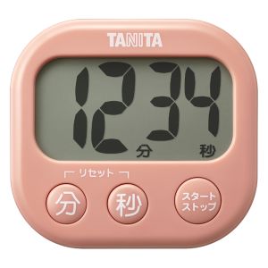 タニタ TANITA タニタ TD-429-PK 抗菌でか見えタイマー コーラルピンク TANITA