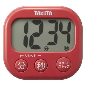 タニタ TANITA タニタ TD-429-RD 抗菌でか見えタイマー チェリーレッド TANITA