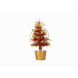 東京ローソク ファイバーツリー ゴールド 30cm 015593-MR00877