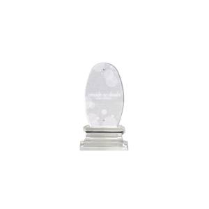 東京ローソク おもいでのあかし ペット 位牌 仏具 アクリル位牌 大 オーバル H12.9cm 彫刻サービス付 PMA00091