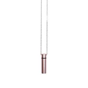 東京ローソク おもいでのあかし ペット 遺骨 仏具 遺骨カプセル 細小 ネックレス ライトピンク H3cm PMA00331