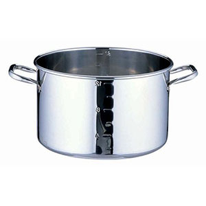 遠藤商事 TKG TKG SA パワー デンジ 半寸胴鍋 目盛付 蓋無 42cm AHV8942 遠藤商事