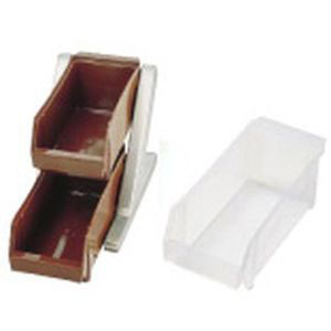 遠藤商事 TKG TKG SA 18-8 デラックス オーガナイザー 2段1列 2個入 ホワイト EOC015 遠藤商事