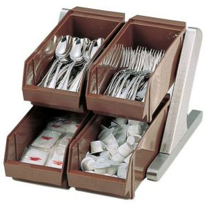 遠藤商事 TKG TKG SA 18-8 デラックス オーガナイザー 2段2列 4個入 ブラウン EOC023 遠藤商事