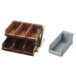 遠藤商事 TKG TKG SA 18-8 デラックス オーガナイザー 2段3列 6個入 グレー EOC031 遠藤商事