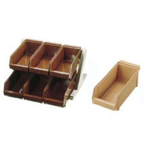 遠藤商事 TKG TKG SA 18-8 デラックス オーガナイザー 2段3列 6個入 キャメル EOC034 遠藤商事