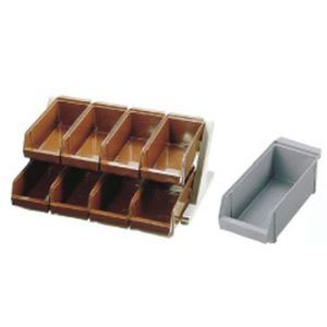 遠藤商事 TKG TKG SA 18-8 デラックス オーガナイザー 2段4列 8個入 グレー EOC041 遠藤商事