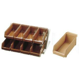 遠藤商事 TKG TKG SA 18-8 デラックス オーガナイザー 2段4列 8個入 キャメル EOC044 遠藤商事