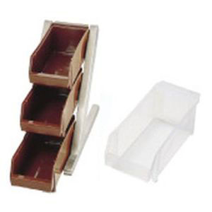 遠藤商事 TKG TKG SA 18-8 デラックス オーガナイザー 3段1列 3個入 ホワイト EOC055 遠藤商事