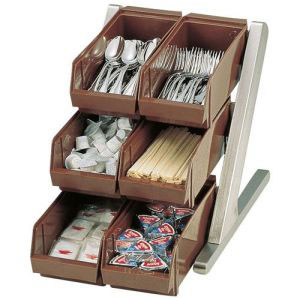 遠藤商事 TKG TKG SA 18-8 デラックス オーガナイザー 3段2列 6個入 ブラウン EOC063 遠藤商事