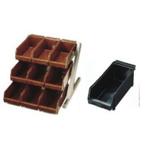 遠藤商事 TKG TKG SA 18-8 デラックス オーガナイザー 3段3列 9個入 ブラック EOC072 遠藤商事