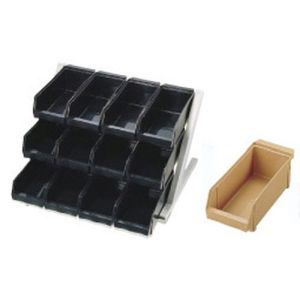 遠藤商事 TKG TKG SA 18-8 デラックス オーガナイザー 3段4列 12個入 キャメル EOC184 遠藤商事