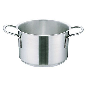 ムラノ Murano ムラノ インダクション 18-8 半寸胴鍋 蓋無 32cm 16L AHVA305