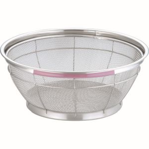 遠藤商事 TKG TKG NEWマンモス カラー 浅型ざる 50cm ピンク AZL4749 遠藤商事