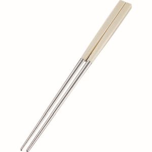遠藤商事 TKG TKG PC柄ステンレス軽量箸 スベリ止付 24cm レモンイエロー THS1703 遠藤商事