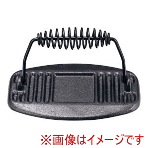 遠藤商事 TKG TKG 鋳鉄 ミートプレス バネ柄オーバル 011917 BMC3701 遠藤商事