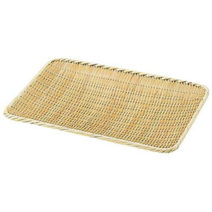 遠藤商事 TKG TKG 竹製 角盆ざる 佐渡製 21cm ABV31007