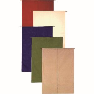 遠藤商事 TKG TKG 半間のれん 綿麻無地 001-05 ベージュ YHV0405 遠藤商事