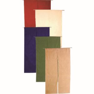 遠藤商事 TKG TKG 半間のれん 綿麻無地 001-08 ボルドー YHV0501 遠藤商事