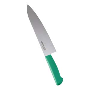 関兼次刃物 関兼次刃物 カラーセレクト 牛刀 両刃 24cm グリーン 3016-GR