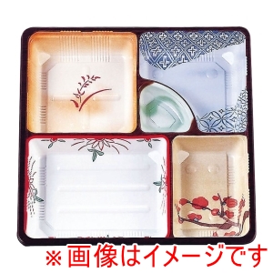 ミリオン タカギ産業株式会社 ミリオン 夢彩ごぜん 50枚入 TSR-BOX 80-80 中仕切I 柄付