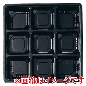 ミリオン タカギ産業株式会社 ミリオン 夢彩ごぜん 50枚入 TSR-BOX 80-80 中仕切II 黒