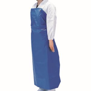 遠藤商事 TKG TKG ワンタッチ胸付前掛 ブルー W-100 SME8304 遠藤商事