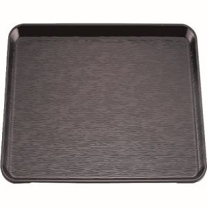 陽光 陽光 耐熱 波筋盆 33cm ノンスリップ加工 消黒 EP-3300BN