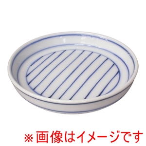 遠藤商事 TKG TKG そば薬味皿 線模様 2606-683 遠藤商事