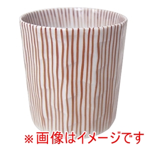 遠藤商事 TKG TKG 錦赤十草面取湯呑 小 21208-411 遠藤商事