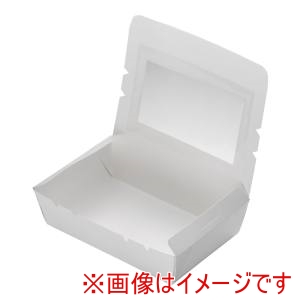 水野産業 水野産業 窓付きランチボックス 白 M 50入 194454